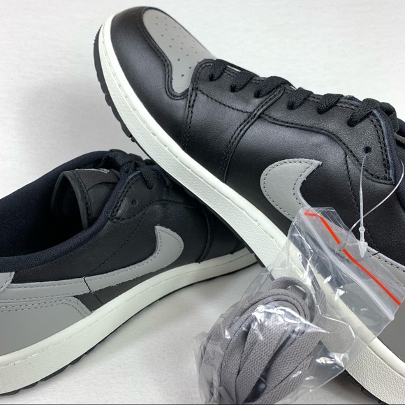 Nike Air Jordan 1 Low 2022 Golf - Shadow Grey/Black Size 6.6, 11.5 new - Picture 6 of 8